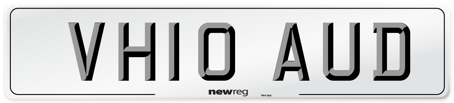 VH10 AUD Number Plate from New Reg